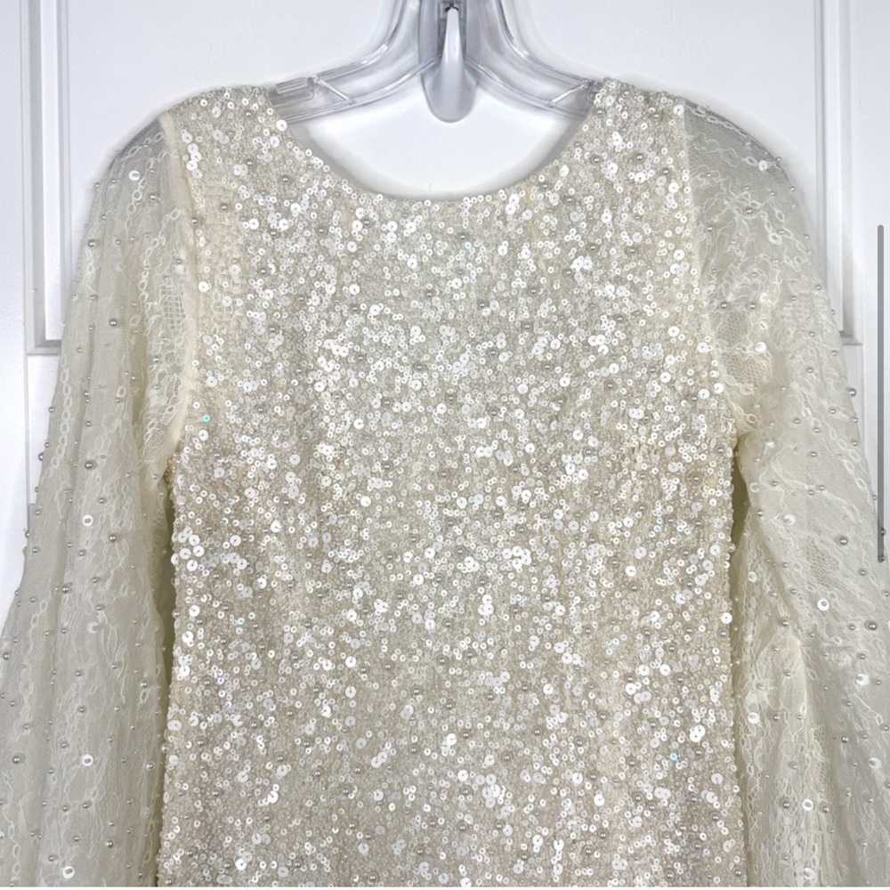 BHLDN Anthropologie Forever That Girl Kanelle Dress White NEW Size L - Picture 4 of 14